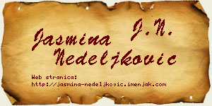 Jasmina Nedeljković vizit kartica